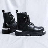 Breakj High Martin Boots Men Trend High Bootage British Style Locomotive Work Boots