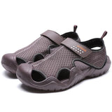 New Mens Sandals Mesh Deck Lightweight Beach Sandals Fisherman Shoes For Men Outdoor