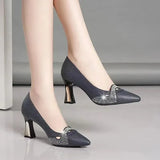 Women Cool Black & White Patent Leather Spring & Summer Slip on Stiletto Heels Lady Fashion Brand Elegant Comfort Pumps