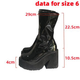 Platform Woman Ankle Boots 2023 Winter Gothic Style Punk Office Lady Fashion Comfy Cool Women Boots Shoes Big Size