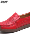 Autumn Light Women's Flat Shoes 2023 New Comfort Plus Size White Women's Vulcanize Shoes Hollow Casual Women
