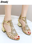 fashion Ladies Shoes women's Sandals Summer Wedges Gladiator Sandals Women Casual Roman Buckle Ladies Sandals Womens