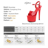 Dance Shoes Women Sandals Stripper High Heels Women Sexy Show Shoes Girl Party Club 13 15 17 CM Platform High-heeled