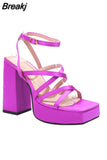High Heels Women Sandals 2023 Spring Summer Brand New Dropship Walking Comfy Fashion Office Lady Women Shoes