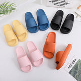 Thick Platform Bathroom Home Slippers Cloud Slippers Women Soft Sole EVA Indoor Slides Sandals Summer Non-slip Flip