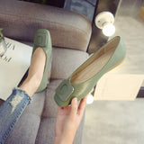 Women Shoes Flat Ballerina Female Casual Work Ballet Flats Ladies Shoes Fashion Buckle Soft Moccasins Driving Shoes
