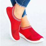 Breathable Mesh Women Sneakers 2023 autumn Comfortable Running Shoes Woman Soft Sole Knitted Sock Shoes Plus Size
