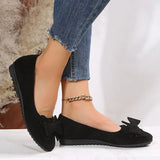 Size Bow Women's Flats Contracted Shallow Mouth Round Toe Flat Shoes For Women Spring Summer Autumn Casual Woman