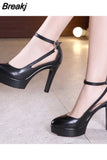 Pumps Luxury Pointed Toe Office Lady Pumps Black Ladies High Heels Sandals 2023 Women Leather Office Shoes Summer