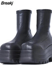 Women Ankle Boot Gothic Style Cool Women Triple Bottom Boot 2023 Brand New Street Women Platform Sandals Shoes Big Size