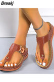 Summer Beach Flip-Flops Casual Bright Diamond Shiny Cork Slippers Ladies Open Toe Sandals Ladies Slippers Plus Size