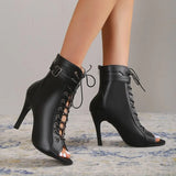 Sexy High Heels Sandals Women Summer Fashion Comfort Peep Toe Boots Stilettos Jazz Dance Female Shoes Party Sandalias
