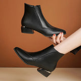 Fashion Martin Boots 2023 Autumn And Winter New Naked Boots With Thick Heels And Large Size Short
