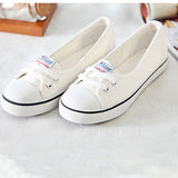 Woman Casual Slip on Sneakers Women Shallow Loafers Female Canvas Vulcanized Ladies Round Toe Flats Women's Footwear