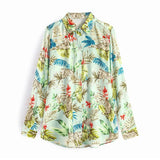 Women Blouses Long Sleeve Turn-down Collar Casual Tops Leopard Print OL Style Office Shirt Ladies Loose Blouses