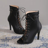 Sexy High Heels Sandals Women Summer Fashion Comfort Peep Toe Boots Stilettos Jazz Dance Female Shoes Party Sandalias