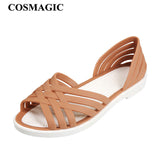 Summer Women Fashion Jelly Sandals Low Heel Peep Toe Shallow Slides Casual Beach Outdoor Female Ladies Slipper