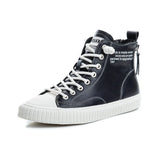 Leather Platform Sneakers For Women Spring Casual Little White Shoes Ladies High Gang Vulcanized Shoes