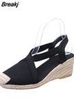Shoes for Women Slip on Closed Toe Espadrille Platform Women Sandals 2023 Summer Shoes Platform Sandalias De Mujer