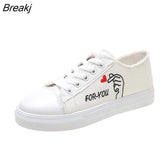 Spring Tennis Female Lace-up White Shoes Woman Luxury PU Leather Platform Solid Color Ladies Autumn Casual Elegant