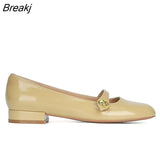 Women's Shoes Mary Jane Style Women's Shoes Low Heel Shallow Mouth Round Toe Solid Color Women's Shoes Party