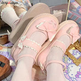 Lolita Shoes Sweet Summer Mary Janes Woman Flats Patchwork Japanese Style 2023 Fashion Cute Party Jk Shoes for