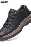 Boots Leather Casual Men Shoes Comfortable Sneakers Casual shoes Walking Footwear Lac-up Mens Vulcanize Leather