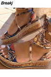 Casual Black Slip-on Shoes 2023 Trend Women Sneakers Platforms Thick Bottom Espadrilles Woman Heel Sandals with