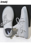 Style Women and Men Lovers Shoes Flats Slip on Casual Autumn Sneakers Shoe Knitting Mesh Comfortable Shoe zapatillas