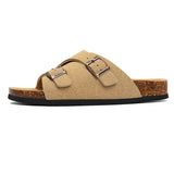 New Summer Men Cork Slipper Non-slip Casual Beach Women Outside Slide