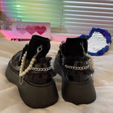 2022 platform shoes cute heart Lolita shoes thick heels Mary Jane shoes college girls Japanese JK uniform shoes women's