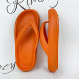 Soft Sole EVA Women's Flip Flops 2023 Summer Beach Non-slip Cloud Slippers Women Thick Platform Clip Toe Bathroom