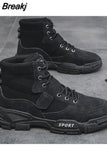 Casual High Top Shoes for Men 2023 Winter Desert Boots Outdoor Hiking Boots Ankle Boots Comfort Sports Buty Robocze