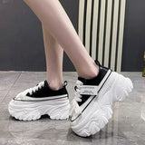 Chunky Platform Sneakers for Women High Heels Thick Bottom Vulcanize Shoes Woman 2023 Spring Autumn Increase Casual