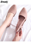 2023 New Women's Shoes Slingbacks Footwear Woman Wedges Sandals Women Slip-on Shoes Ladies Casual Pumps Female