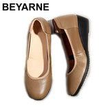 2021 Genuine Leather Retro Handmade Women's Shoes Large Size Leather Shoes Flat Suede Leather
