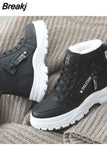 Women Boots Winter Fashion Chunky Sneakers Casual Plus Platform Boots Women Fashion Bottes Warm Plush Women Shoes Botas De