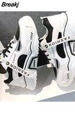 Casual Women's Sneakers Lace Up Platform Shoes Woman For Thick Soled Vulcanize Shoes Comfortable