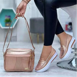 Spring New Platform Comfortable Women Sneakers Fashion Thick Bottem Casual Shoes Women Increase Vulcanize Shoes Plus