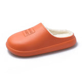Winter Warm Waterproof Non-Slip Home Slippers Indoor Cotton Non-Slips Ladies Soft Slippers Memory Foam Couples