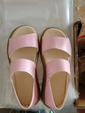 Breakj Plus Size 2024 Summer New Fairy Wind Soft Bottom Sandals Two Wear Back Bag With Roman Beach Sandals