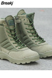 Fashion Men Boots Winter Outdoor Leather Military Boots Breathable Army Combat Boots Plus Size Desert Boots Men Hiking