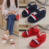 Hot Sale Women's Shoes New Rome Payment Women's Sandals Summer Peep Toe Platform Sandals New Casual Women Flat