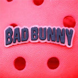 Bad Bunny Style Shoe Charms Accessories Planet Dice Eye Rabbit Man Shoe Buckle Decorations fit Kids X-mas Party
