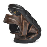 Quality Classic Men Sandals Summer Outdoor Walking Men Sneakers Breathable Men Sandals Genuine Leather Casual Shoes