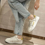 Women Flats Round Toe Shoes For Women Fahion PU Leather Women'S Shoes Ins Casual Sneakers Lady Footwear Size