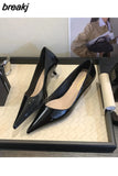 Women Pumps Pointed Toe Thin Heels Office Dress Shoes Wedding Party Elegant Ladies Female Slip On Loafers Brand Zapatillas