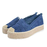 Woman Flat Chaussures Femme Zapatos De Mujer Women's Hollow Platform Casual Shoes Solid Color Breathable Wedge