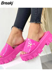 Women's Slippers Platform Wedge Flip-flops Summer Casual Comfortable Slippers High-quality Sandals 2023 Fashionable Womens
