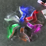 Breakj 34-43 Sexy Super High Heels Luminous Thin Heel Waterproof Platform Sandals Transparent Model Crystal Shoes Wedding